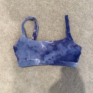 Vitality Cloud Scoop Sports Bra - Blue Tie-Dye